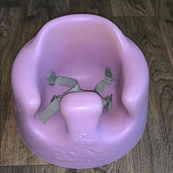 purple bumbo chair